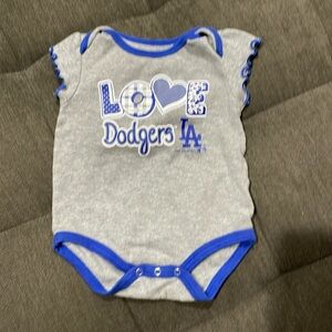 Baby Girl Love LA Dodgers Onsie Size 3/6 Month